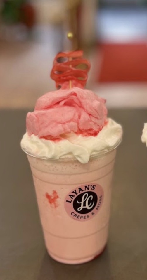 Pink Cotton Candy Milkshake