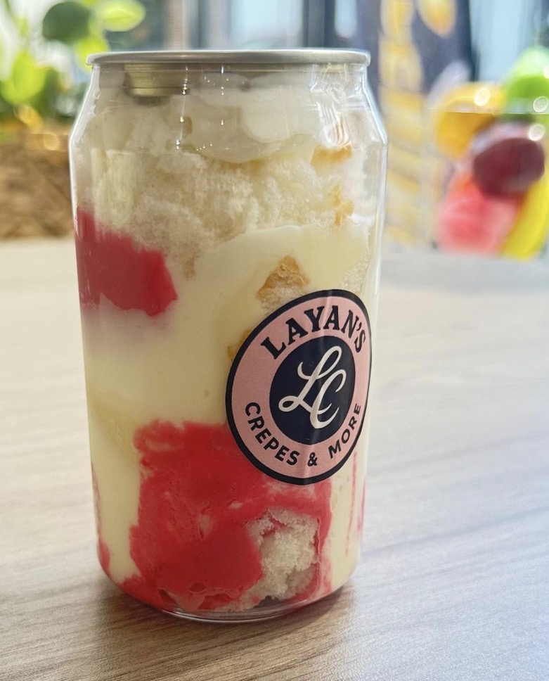 Strawberry Cheesecake Can Cake
